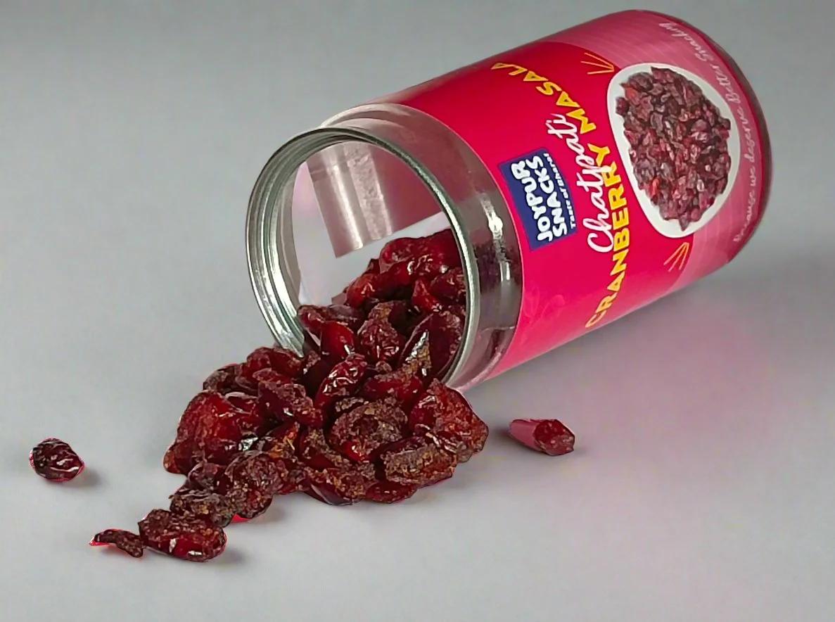 Joypur Snacks Dried Cranberries - 3 Pack Combo (100g Each) | Sweet & Tart Superfruit | Healthy Snack | Rich in Antioxidants | Value Offer Pack