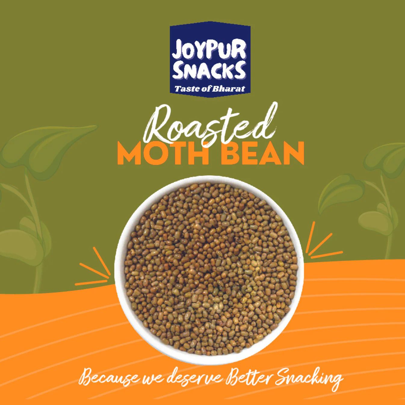 Joypur Snacks High Protein Roasted Combo – Chana Dal Chips, Soyabean & Moth Bean | Healthy & Guilt-Free