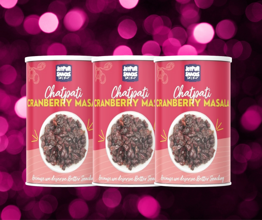Joypur Snacks Dried Cranberries - 3 Pack Combo (100g Each) | Sweet & Tart Superfruit | Healthy Snack | Rich in Antioxidants | Value Offer Pack