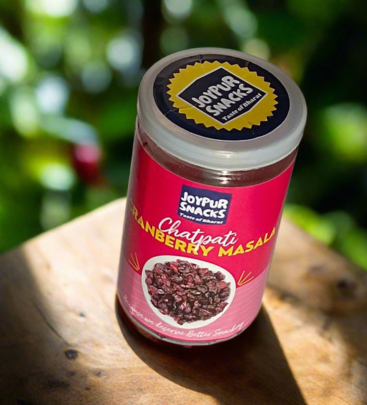 Joypur Snacks Chatpati Cranberry Masala | Tangy, Spicy, & Sweet | Healthy Snack with Real Cranberries | 100g