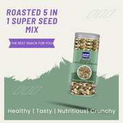 Joypur Snacks Roasted 5 in 1 Super Seed Mix | High Protein | Fiber Rich | Immunity Booster | Healthy Snack | 100g