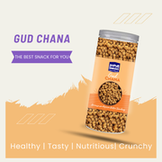 Joypur Snacks Gud Chana | Sweet & Crunchy Roasted Chana with Jaggery | High Protein & Fiber | Guilt-Free Snack | 90g