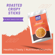 Joypur Snacks Roasted Crispy Sticks | Crunchy, Masala Baked Snack | Healthy & Guilt-Free | No Maida | Tea Time Munching  | 100g