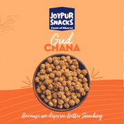 Joypur Snacks Gud Chana | Sweet & Crunchy Roasted Chana with Jaggery | High Protein & Fiber | Guilt-Free Snack | 90g