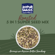 Joypur Snacks Roasted 5 in 1 Super Seed Mix | High Protein | Fiber Rich | Immunity Booster | Healthy Snack | 100g