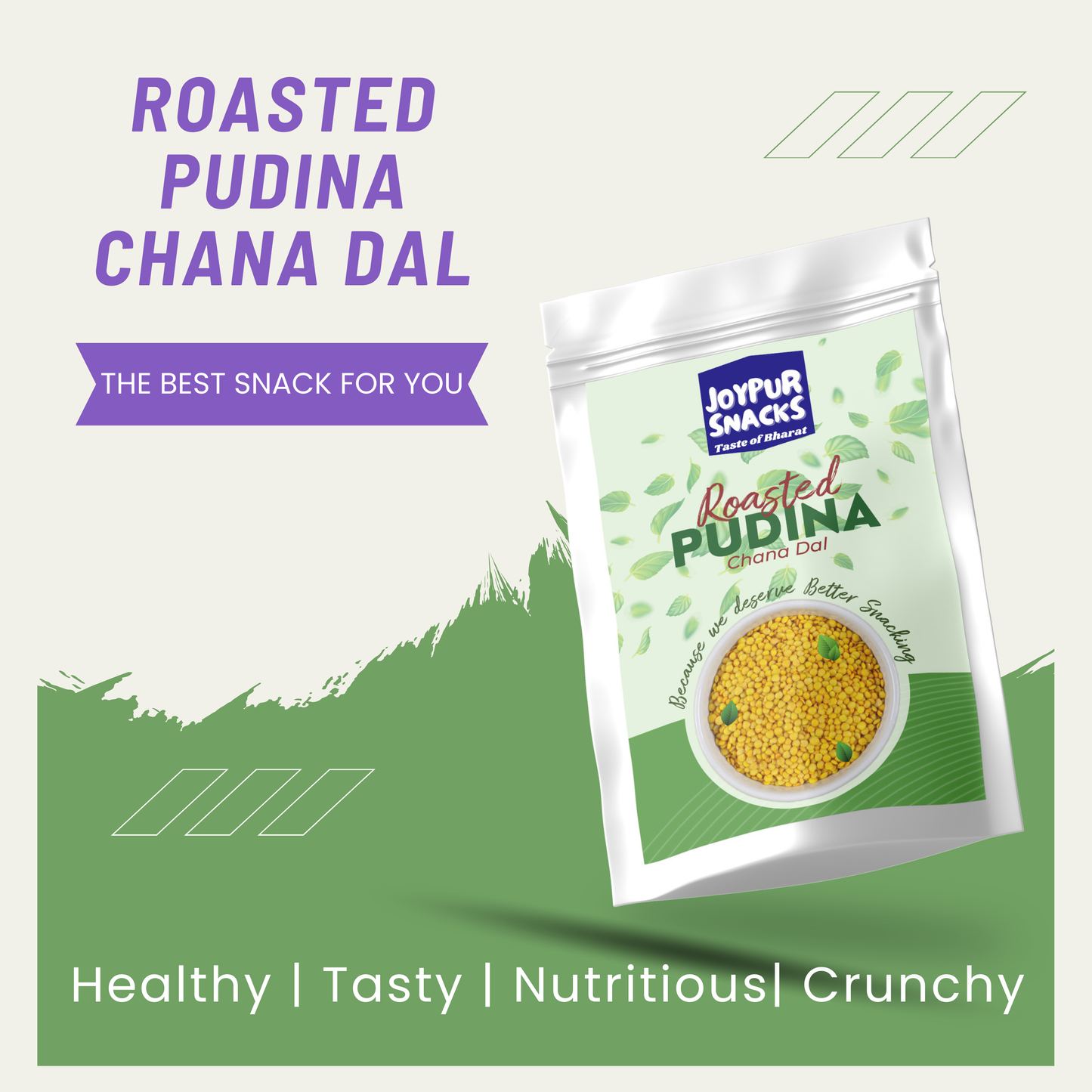 Roasted Pudina Chana Dal