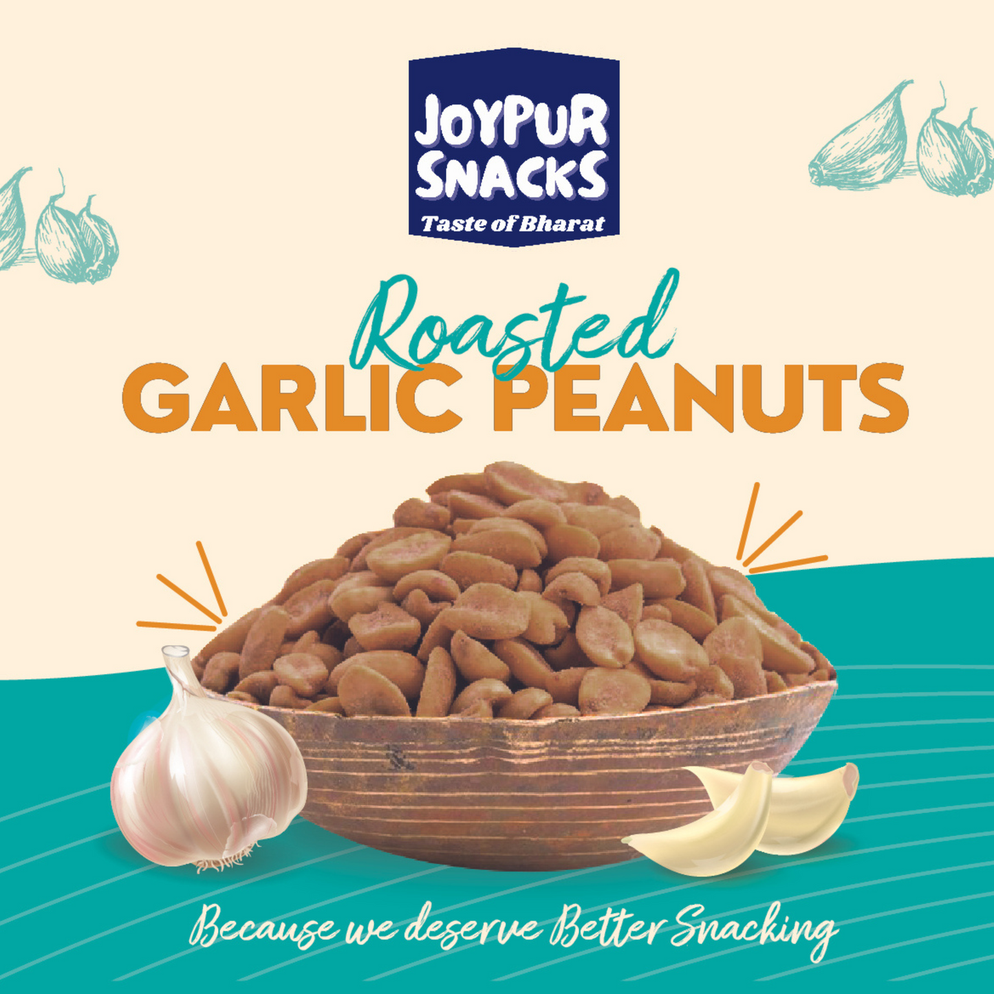 Roasted Garlic Peanuts