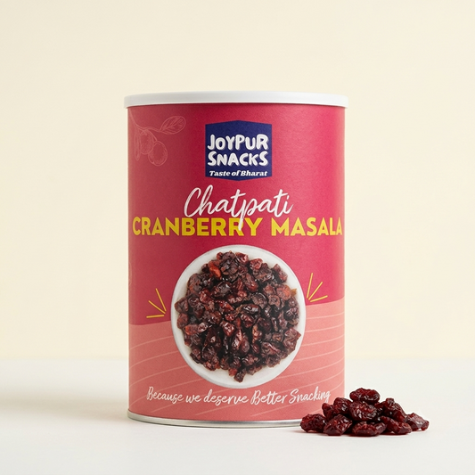 Joypur Snacks Chatpati Cranberry Masala | Tangy, Spicy, & Sweet | Healthy Snack with Real Cranberries | 100g