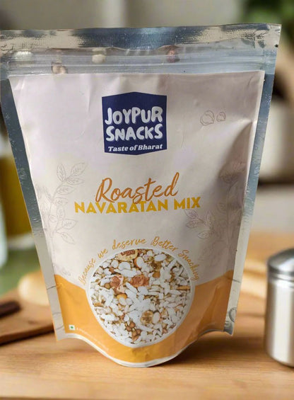 Joypur Snacks Family Crunch Combo | Best Healthy Roasted Snacks for Home & Parties | Navratan Mix + Pudina Chana Dal + Crispy Sticks | Flavorful Masala Snacks | Crunchy, Roasted & Non-Fried (Pack of 3)