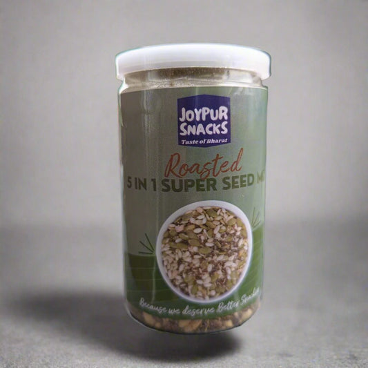 Joypur Snacks Roasted 5 in 1 Super Seed Mix | High Protein | Fiber Rich | Immunity Booster | Healthy Snack | 100g