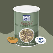 Joypur Snacks Superfood Power Box | Premium Healthy Snack Combo | 5 in 1 Super Seed Mix, Cranberry Mix & Gud Chana | High Fiber, Antioxidants & Protein | Clean Eating | Gifting & Diet Snacks (Pack of 3)